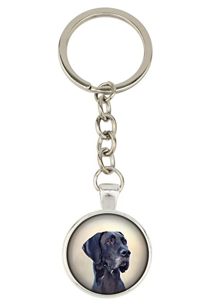 Art - Dog Great Dane - keychain with your photo, key decoration, bag pendant ...