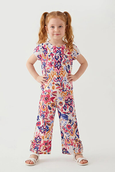 Gazelle lingerie babywear Kısa kollu desenli pantolonlu takım