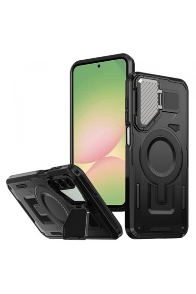 Techsuit Husa MagSafe pentru Samsung Galaxy A56 A566, Techsuit, Camvault, Neagra