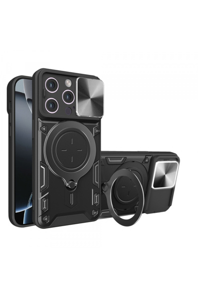 Techsuit Husa pentru Apple iPhone 16 Pro, Techsuit, CamGuard Pro, Neagra