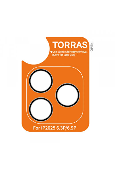 TORRAS Lensguard Rear Camera Protection Film for Apple iPhone 17 Pro Max, Tem...