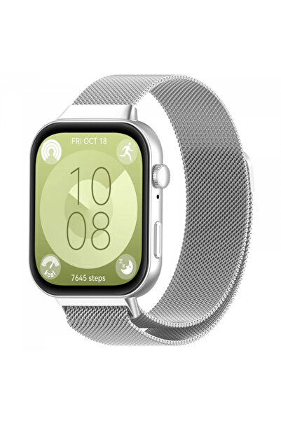 Techsuit Curea W009 για Huawei Watch Fit 4 Pro/ Fit 4/ Fit 3, Ασημί
