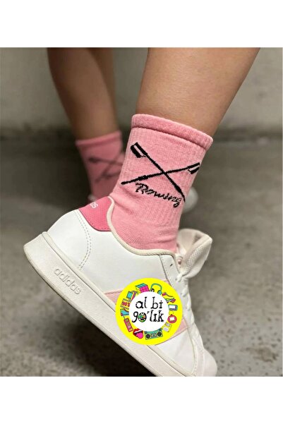 AL Bİ 90LIK ROWING PURPLE PATTERNED PERFUME COLLEGE SOCKS