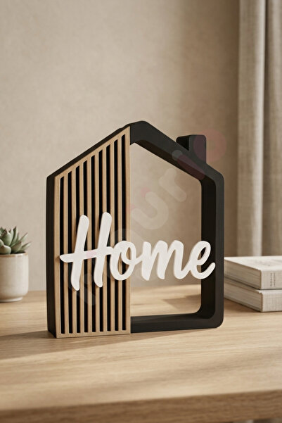 figurio Home Yazılı Ev Figürü / Minimalist Masa Üstü Dekor