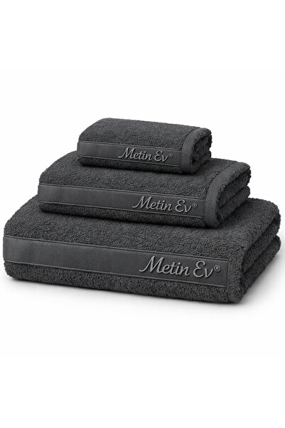 METİNEV Metin Ev ®   100% Cotton 3-Piece Towel Set – Bath + Face + Hand Towel...