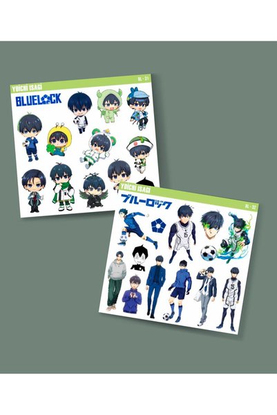 MiniThingsArt BlueLock- Yoichi Isagi -Futbol anime telefon sticker seti parla...