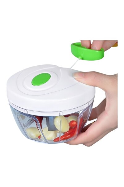 E-ANAMAG Tocator manual pentru legume, 3 cutite, actionare cu snur