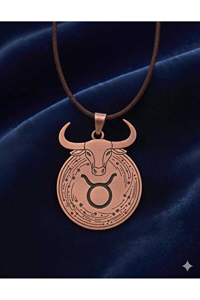 Zib Grips Velvet Copper Taurus Sign Copper Necklace Handmade Boho Spiritual Gift