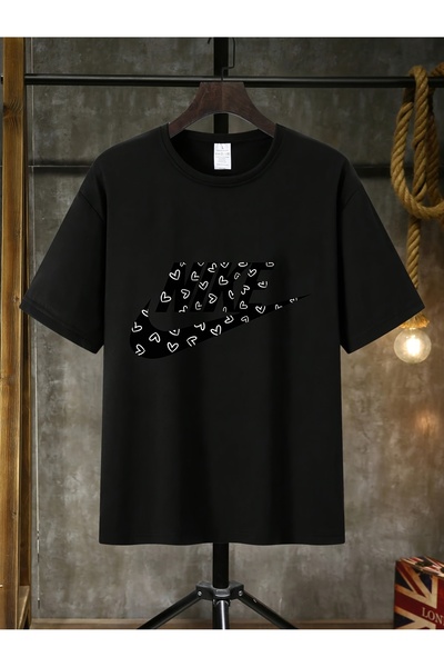 yiou trendy clothing تي شيرت رجالي كاجوال بنمط قلب