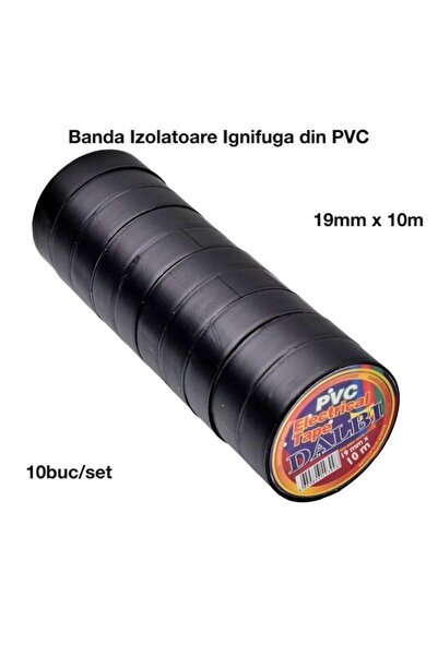 Stef's Cat Μαύρη Μονωτική Ταινία 19mm x 10m - Σετ/10 τεμάχια