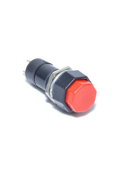 Stef's Cat Push Buton Octagonal cu Retinere 12x37mm,