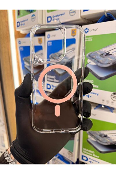 SOYLU MİX İphone 16 Pro Şeffaf Desenli Magsafe Hızlı Şarj Destekli Slim Model...