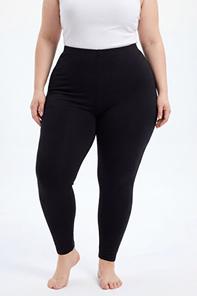 Arma Yıldız Women's Plus Size Leggings High Waist Cotton Lycra Flexible Comfo...