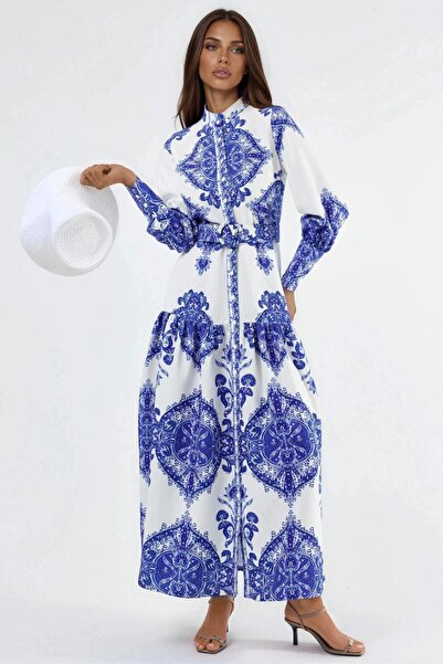 Hiccup Msn Paisley Patterned Belted Maxi Dress