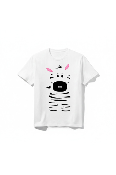 URBANTRENDSTORE Zebra Girl's Boy's Simple Basic Daily Unisex Cycling Round Ne...