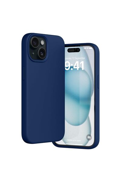 CaseHub iPhone 14 PLUS / 15 PLUS Kılıf İçi Kadife Dışı Mat Ekran ve Kamera Yü...
