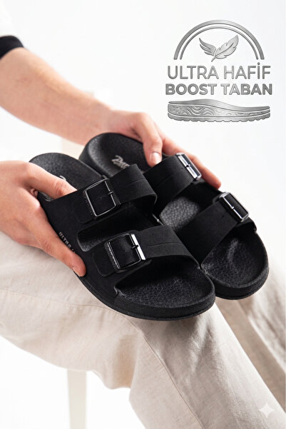 ZSHOES Men's Ultra Light Full Orthopedic Boost Sole Adjustable Upper Slippers