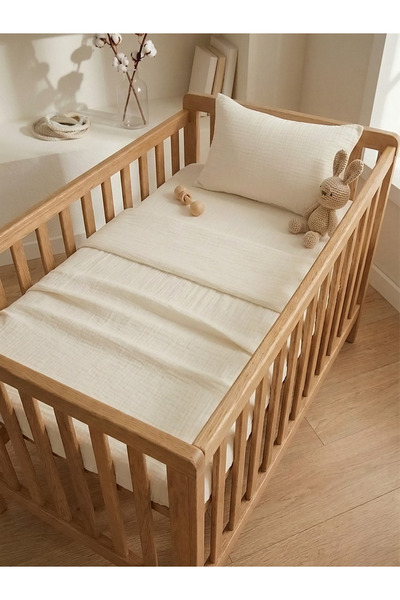 Luvis Home 3 Layer Muslin Baby Bedding Set 100X150 cm – 100% Cotton, Breathab...
