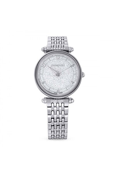 Swarovski Crystalline Wonder Saat Metal Bileklik Gümüş Paslanmaz Çelik