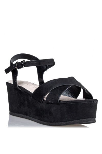 Envie Shoes MISS NV Γυναικεία Πέδιλα Πλατφόρμες V64-09605-34 Μαύρο