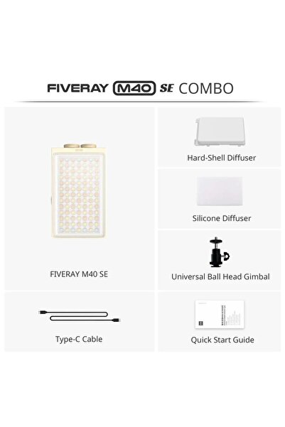 ZHIYUN Fiveray M40 SE Combo LED Işık