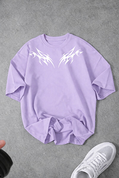 Revasser Tricou unisex pentru femei/bărbați, cu imprimeu special TRAP, din bu...