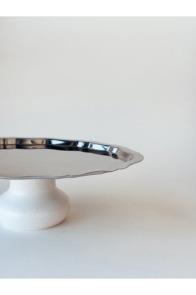 Madas Desıgn Standing Presentation Plate, Cookie Plate, Cheese Plate, Snack Plate, Presentation Plate