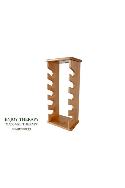 Enjoy Therapy -Suport din lemn pentru instrumente de masaj .