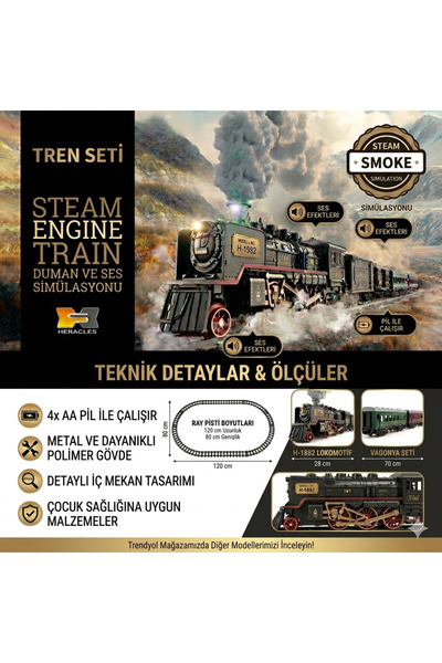 TOYTOPIA RETRO VAGONLARI IŞIKLI LÜX TREN