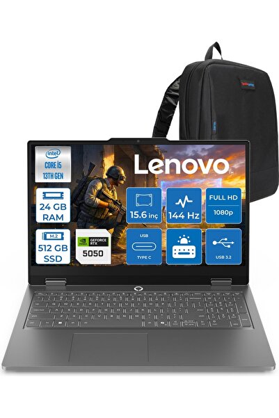 LENOVO Loq Essential 15IRX11 Intel Core I5 13450HX 24GB 512GB SSD 8GB/RTX5050...
