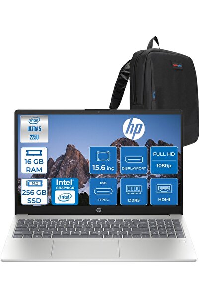 HP Laptop Aı 15-FD2026NT Intel Ultra5 225U 16GB Ddr5 256GB SSD 15.6" Inch Int...