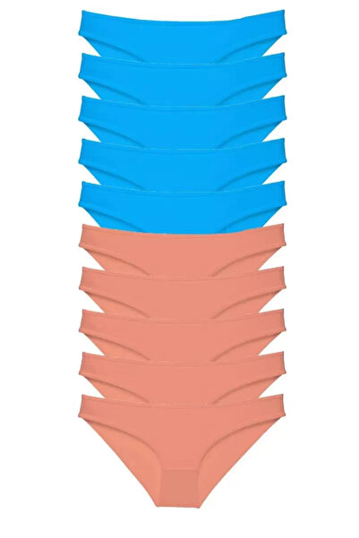 Mestore 10 Pieces Super Eco Set Lycra Women's Slip Powder Blue