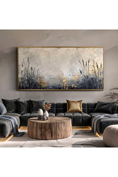 lawhat Elegant Panoramic Panel Artwork Featuring a Poetic and Tranquil Natura...