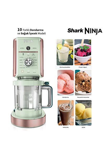NINJA Çok Fonksiyonlu Dondurma Makinesi 11-in-1 Program Ekstra Hazneli Paslan...