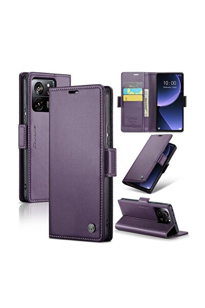 Caseme 023 Luminus Θήκη Πορτοφόλι Purple (Xiaomi 13T / 13T Pro)