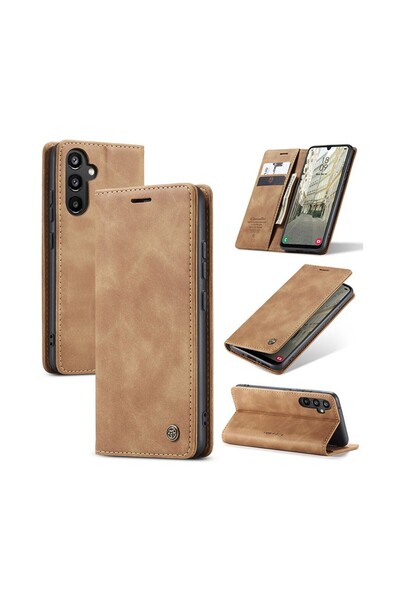Caseme 013 Θήκη Βιβλίο Brown (Samsung Galaxy A34 5G)