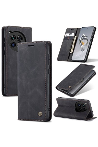 Caseme 013 Retro Θήκη Βιβλίο Black (OnePlus 12 5G)
