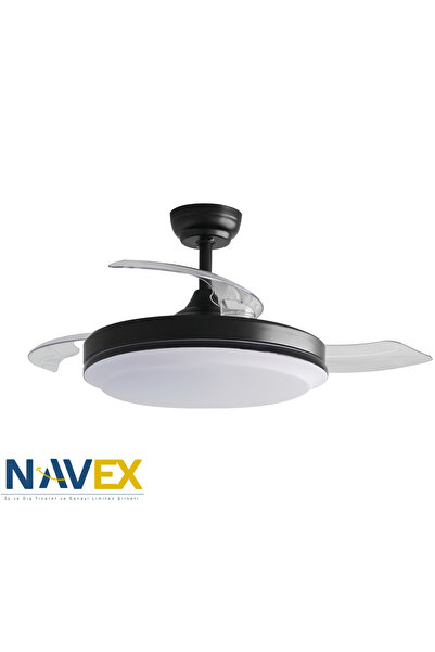 NAVEX Black Gizli Kanat Tavan Vantilatörü 106 cm