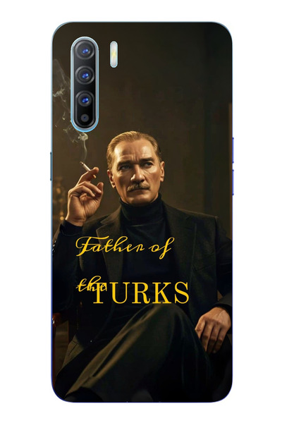 TechTree Oppo Reno 3-A91 Uyumlu Atatürk Father of the Turks Baskılı Silikon K...