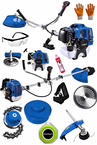 stanrayf Alman 20Hpx 4x4 Tam Profesyonel Benzinli Yan Tırpan Ot Çalı Çim Biçm...