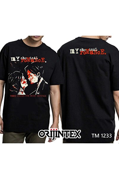 orijintex تي شيرت رجالي أسود من My Chemical Romance