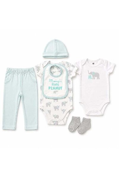 Warehouse Soft Cotton Baby Clothes Set with Elephant Design 0-3