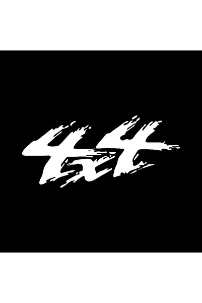 silky glows Quality 4X4 Off Road Sticker White 21X9Cm - Durable Vehicle Acces...