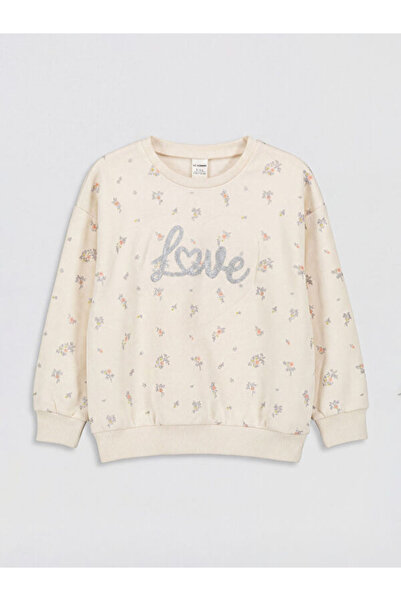LC Waikiki RMZ GİYİM FARKIŞİLLİK Zero Roba Yaka Hanorac floral pentru fete