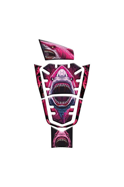 Gogo Tank Pad Set 012 Pink Shark (7 parça) - Honda PCX (2021-2024)