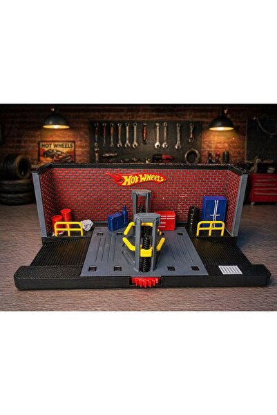 ucboyut54 Garaj Seti – 3D Baskı Araba Servis Diorama Platformu | Oyuncak & Ko...