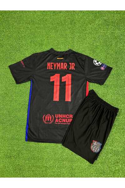 AJAX STAR Barcelona Yeni Sezon NEYMAR JR. Çocuk Forması (BLACK)