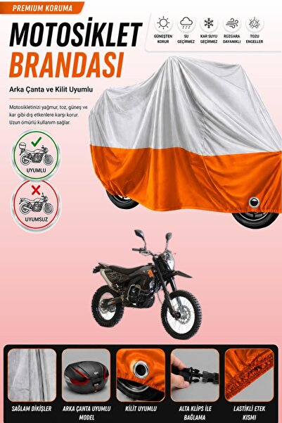 Cemku Double Gray Top - Orange Bottom, Rear Bag Compatible Asian Rx 250 Super...