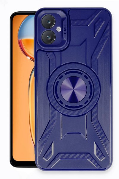 New Face حافظة LVSQVR الجديدة لهاتف Galaxy A05 من السيليكون (231731) - أزرق داكن