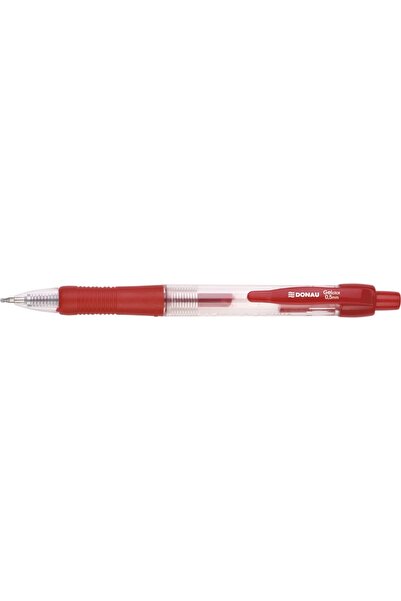 donau Gelové pero, zasouvací mechanismus, gumový úchop, 0,5 mm, voděodolný in...
